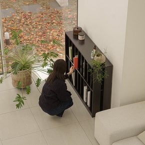 파레드 2단 거실 책장 1200 블랙 (착불)