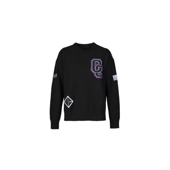 오프닝세레모니 15주년 시그니처 OC로고 니트 블랙 P19KDC11135 0001