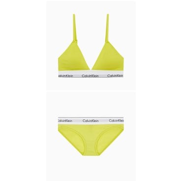Calvin Klein Underwear 25SS CK 여성 아이콘 코튼 모달 트라이앵글 AF 비키니 SET(QF5650-F3787AD- LRF)
