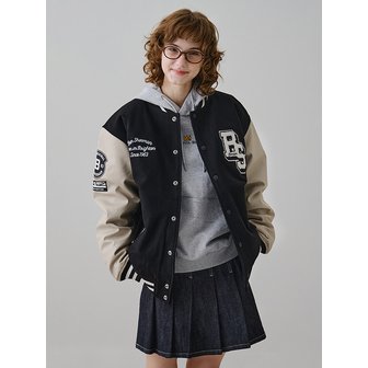 벤셔먼 유니 울 바시티 배색 점퍼 BNDJP450U