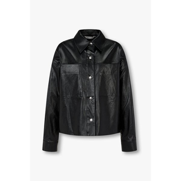 신세틱 레더 크롭 셔츠 자켓 7126175501199