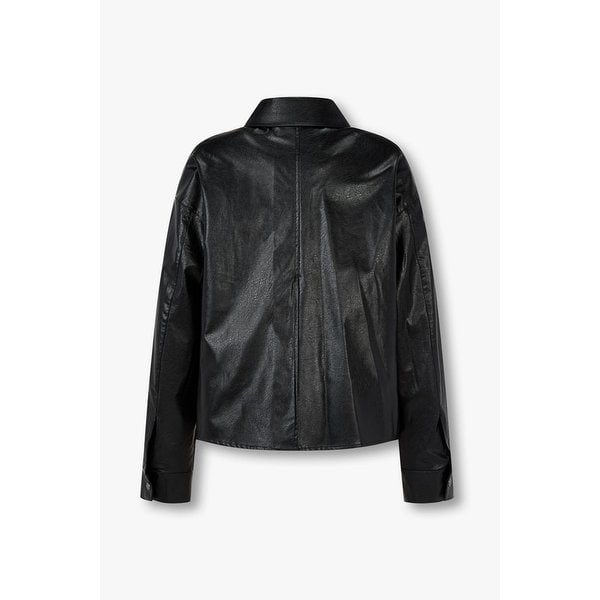 신세틱 레더 크롭 셔츠 자켓 7126175501199