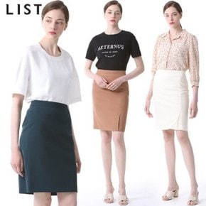 [리스트(LIST)] 언발란스 슬러드 스커트 (택가격:118000원)