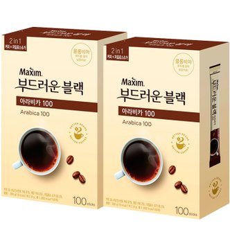 동서 맥심 부드러운 블랙 아라비카 100T x 2개+사은품랜덤(ID당1개)