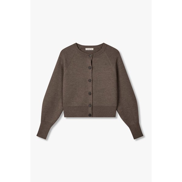 울 라운드넥 크롭 가디건 IA15451930260