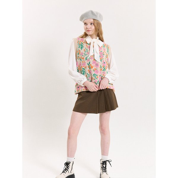PUFF TIE BLOUSE_IVORY