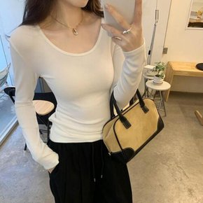 웬디 / 긴팔리브 라운드슬림 티셔츠 TL13694