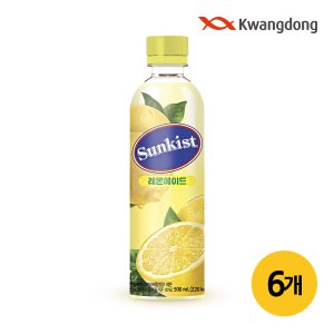 광동제약 [무료배송] 광동 썬키스트 레몬에이드 500ml 6입