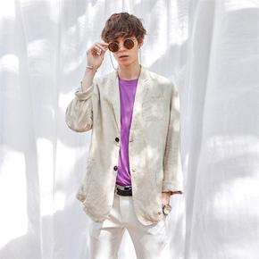 SOFT TAILORED SINGLE JACKET_BEIGE (1911037GC)