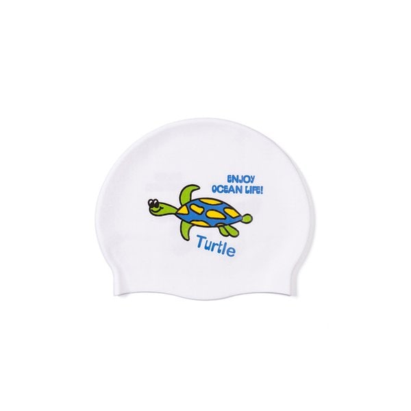 TURTLE SWIM CAP (POOL WHITE)