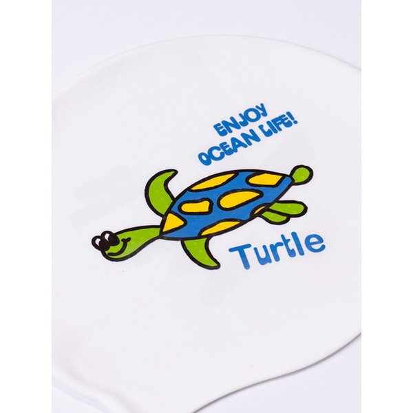TURTLE SWIM CAP (POOL WHITE)