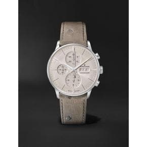 [해외배송] MEISTER CHRONOSCOPE 407MM 스테인레스 스틸 & 레더 시계 REF 노 274223 B0081170640