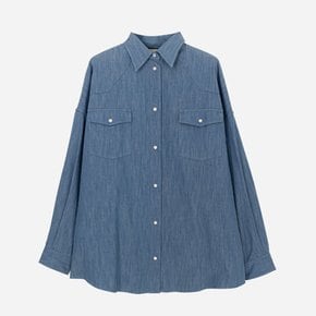 국내배송 구찌 백로고 남성 데님 셔츠DENIM 595268 XDAY0 4048