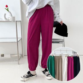 르엔 코듀로이 조거팬츠 5color 스판 골덴 트레이닝 밴딩 데일리 조거 바지_P417105015