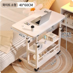 E 오송 더블프레임 1인용 책상 C-077 소형 간편함 이동식 선반형 높이조절 다용도수납