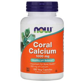 미국직구 NOW Foods 나우푸드 코랄 칼슘 1000mg Coral Calcium 100베지캡슐