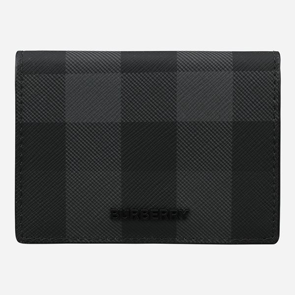 [시흥점] 6S 8070204 A1208 체크 레더 폴딩 카드 케이스 차콜