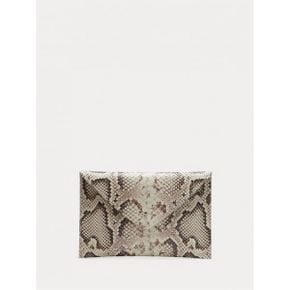 우먼 바나나 리퍼블릭 Snake Print 이탈리안 레더 Envelope Pouch 내츄럴 스니커