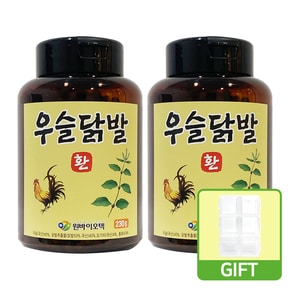 원바이오텍 우슬닭발환 230g 2병+일반 약통