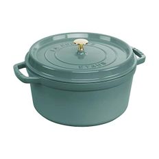 독일 스타우브 무쇠냄비 Staub La Cocotte 1023970 28 cm 6.7 L Eucalyptus Cast Iron Round 134