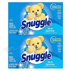 스너글 드라이시트 건조기시트 블루스파클 대용량 320장 SNUGGLE DRYER SHEETS BLUE SPARKLE