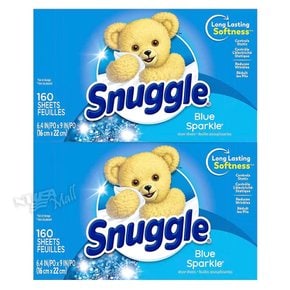 스너글 드라이시트 건조기시트 블루스파클 대용량 320장 SNUGGLE DRYER SHEETS BLUE SPARKLE