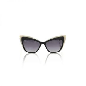 4489314 Frankie Morello Chic Cat Eye Sunglasses with ivory Womens Accents 75065843