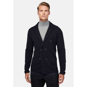 5304044 Boggi Milano DOUBLE-BREASTED - Cardigan navy blue