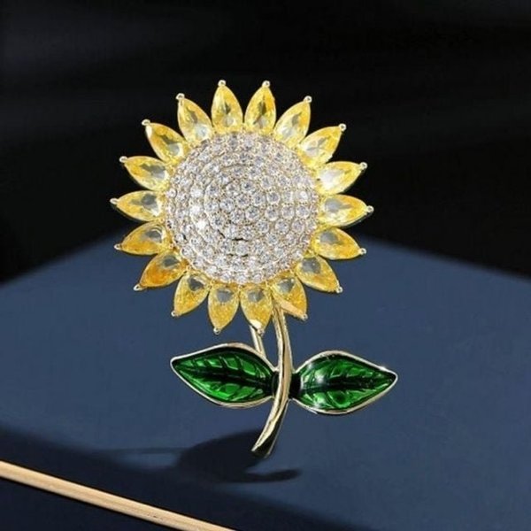 해바라기 트윙클 추천 브로치 패션 꾸안꾸 액세서리 (WFJ994N)