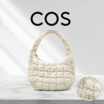 COS 한정수량 특가! 코스 구름백 퀼티드 백 화이트 미니백 COS QUILTED BAG MINI