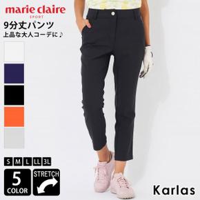 3129695 marie claire GOLF 마리크레일 스트레치 팬츠 9분 길이 골프 웨어 레 CA3233749