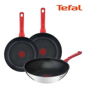 [BIZ][TeFal] 테팔 에디션 레드 인덕션 프라이팬 3종 24+26+멀티팬28cm