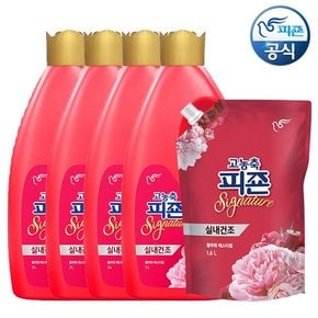 섬유유연제 시그니처 플라워페스티벌 2L 용기 x 4개+1.6L 리필