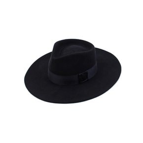 V Navy Long Wool Fedora 울페도라