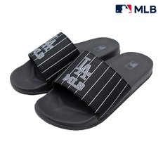 MLB스트라이프캠핑슬리퍼BK