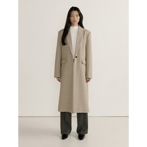 SINGLE BREASTED LONG COAT (2COLOR)