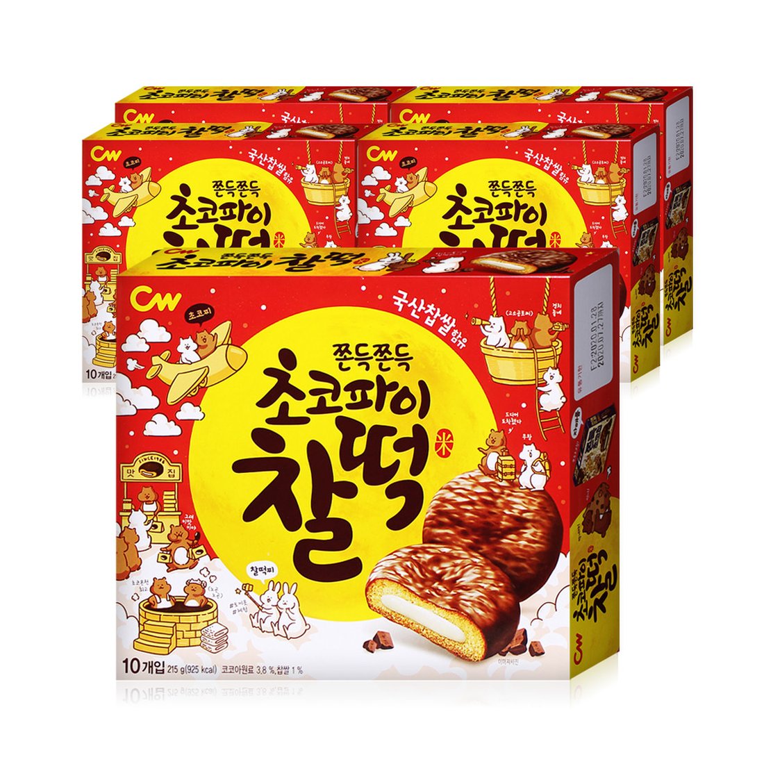 청우식품 초코파이 찰떡 215g x 5통 찰떡파이, 믿고 사는 즐거움 SSG.COM
