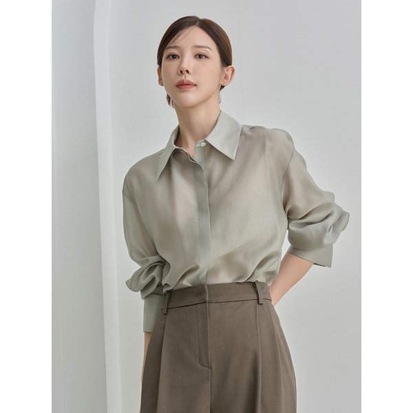 골드버튼 텐셀 블라우스 GOLD BOTTON TENCEL BLOUSE 6color