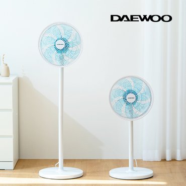 대우 (방송히트)대우 2in1 7엽날개 키높이 써큘팬 선풍기 DEF-RS3500 (3단풍량 좌우회전 상하각도조절)