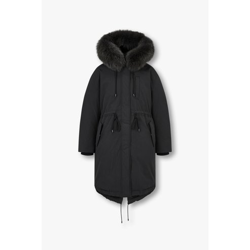 GCUT [지컷24F/W]퍼 후디드 사파리 롱 다운 자켓(7254417130)
