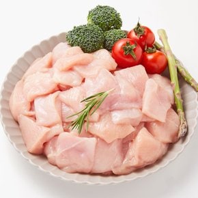 국내산 냉장 무염지 한입 닭가슴살 1.5kg (500gX3팩)