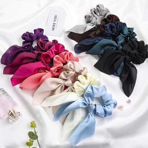 Mujer Daily HAIR ITEM 리본광택 곱창머리끈 7color