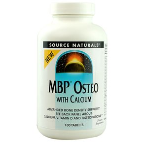 [해외직구] 소스내추럴  MBP  Osteo  with  칼슘  180  정제