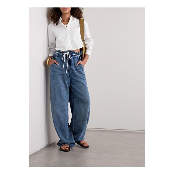 플레오라 크롭 코튼 포플린 셔츠 화이트 1647597343542201