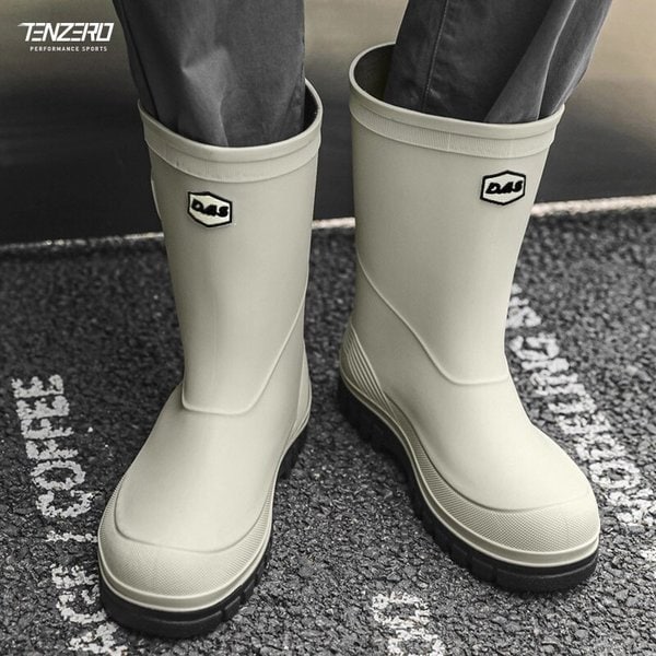 텐제로 남성 어반 논슬립 하이탑 레인부츠 장화 2컬러 방수장화 작업화 고무장화