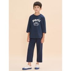 [BEANPOLE KIDS] 싱글 세미와이드 저지팬츠  네이비 (BI4721U02R)