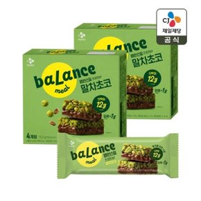 밸런스밀 프로틴바 단백질바 말차초코 38g 4입 x2개(총 8개)