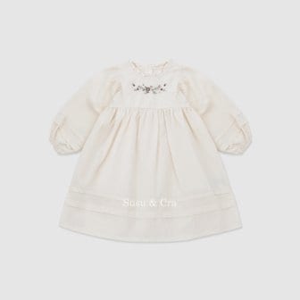 슈슈앤크라 mini 이네스 원피스 ㅡ 크림