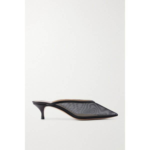 르 몽드 베릴 가죽 트리밍 메쉬 펌프스 46376663163053693