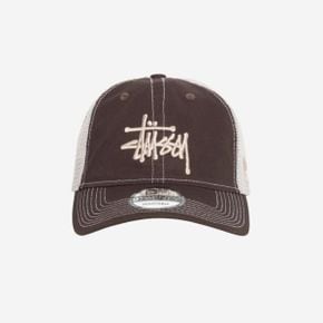 스투시 뉴에라 9Twenty 베이직 트러커 브라운 Stussy New Era 9twenty Basic Trucker Brown